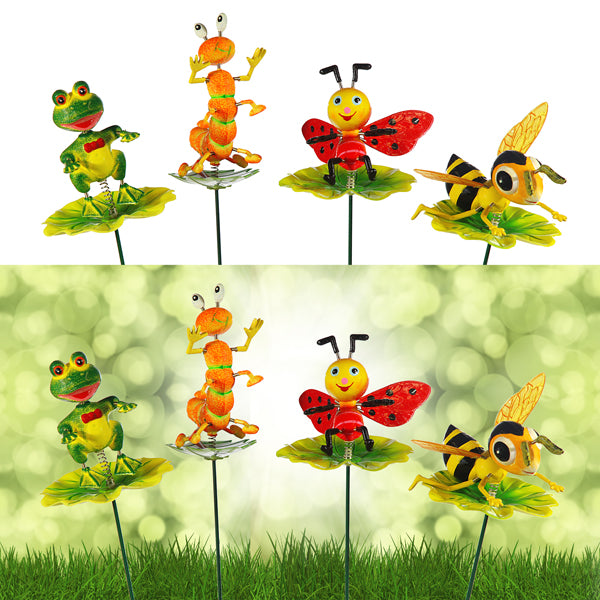 Stecker "Tiere auf Blatt"  , 4 fach-sortiert