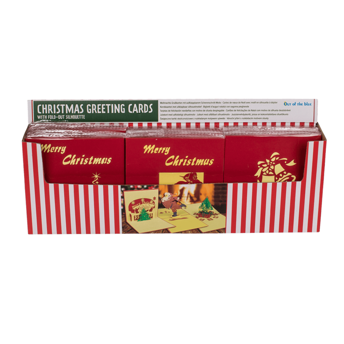 Weihnachts-Grußkarten mit aufklappbarem
