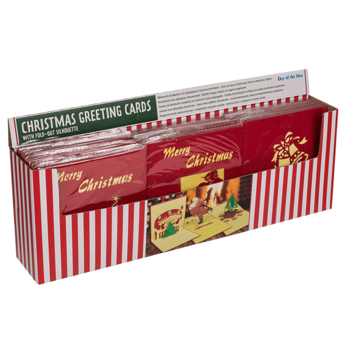 Weihnachts-Grußkarten mit aufklappbarem
