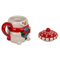 Becher, Funny Snowman, mit Deckel,