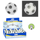 LED Gummiball "Fußball", blinkend, schwarz/wei, ca. 6,5cm