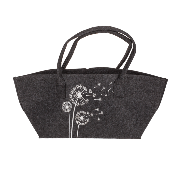 Filz-Einkaufstasche, Löwenzahn/Wildblumen,