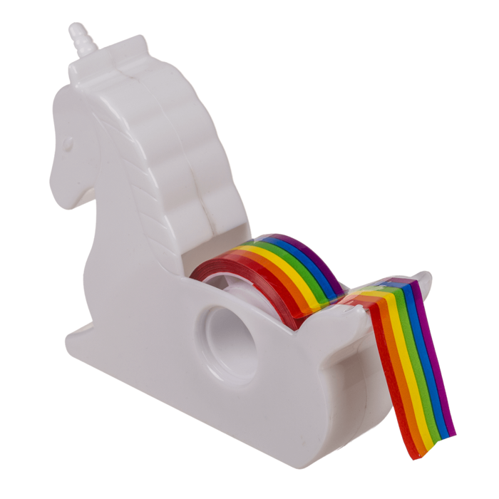 Einhorn-Abroller, mit Einhorn-Klebeband,