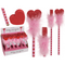Bleistift mit Radiergummi, Flauschiges Herz,