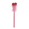 Bleistift mit Radiergummi, Flauschiges Herz,