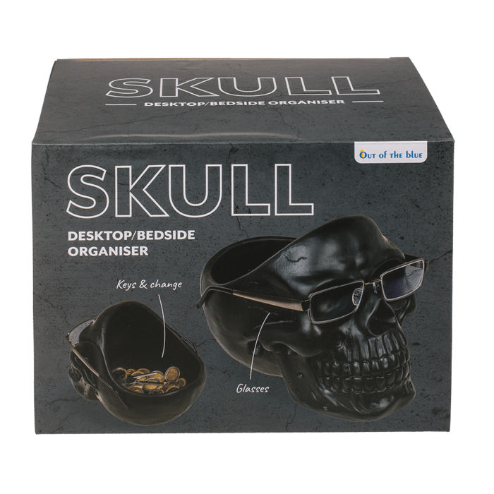 Totenkopf-Organizer, mit Brillenhalter und