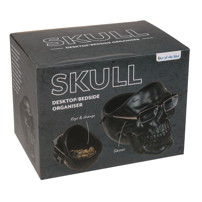 Totenkopf-Organizer, mit Brillenhalter und