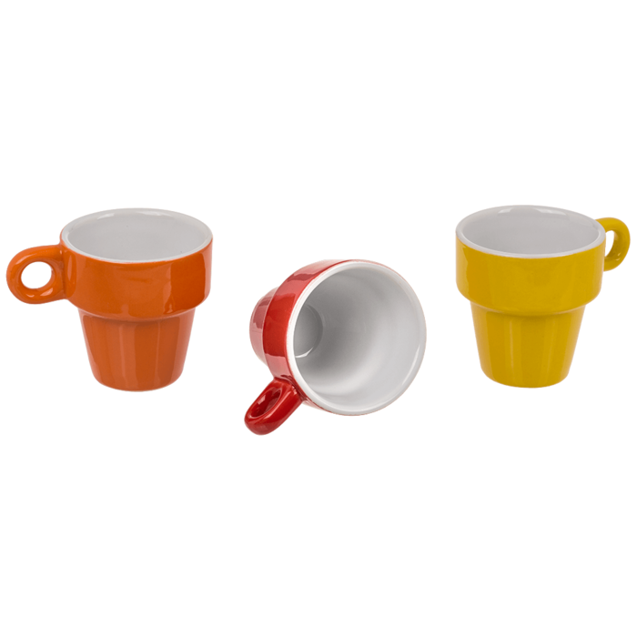 Steingut-Espressotasse, ca. 5 x 5 cm,
