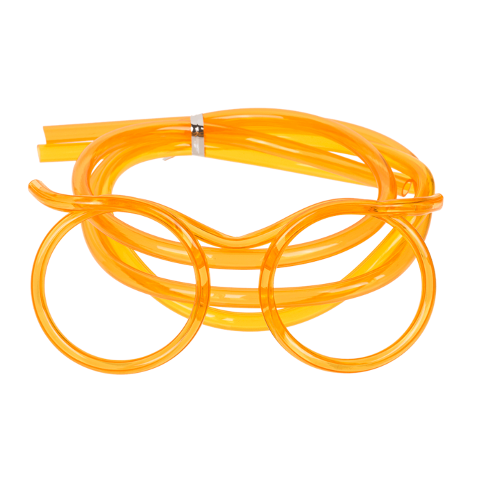 Trink-Schlauch, Brille,