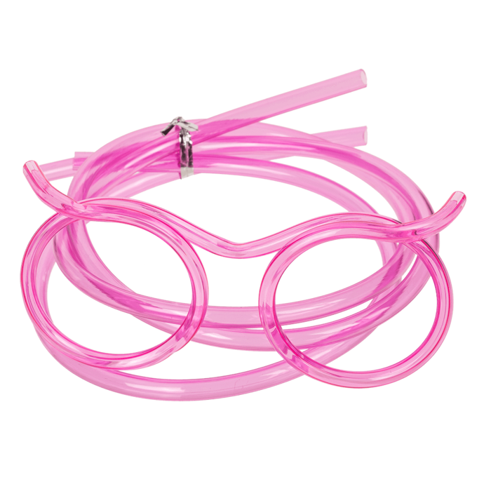 Trink-Schlauch, Brille,
