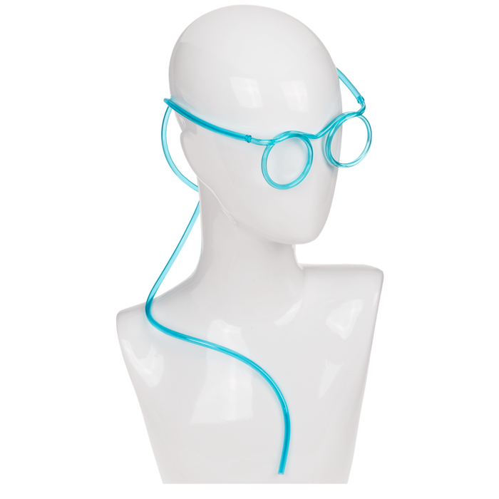 Trink-Schlauch, Brille,