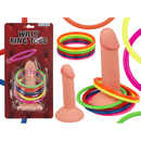 Ringwurf-Spiel, Penis, mit 6 Ringen,