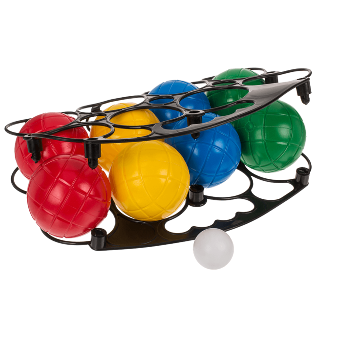 Boule-Set, D: X cm, mit Wasser gefüllt,