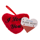 Rotes Plüschherz, I love you, ca. 10 cm,