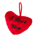 Rotes Plüschherz, I love you, ca. 10 cm,