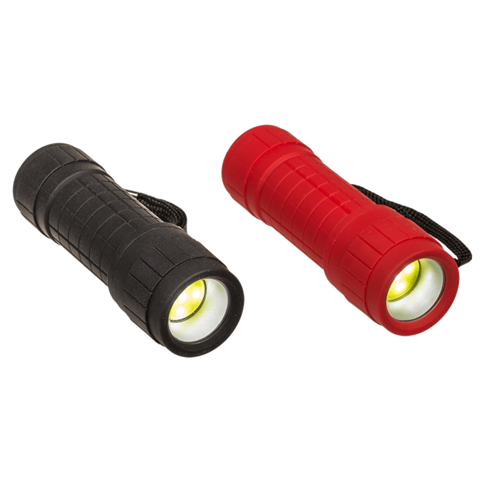 ABS-Taschenlampe mit COB-LED, ca.10 cm,