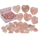 Rosenquartz in Herzform,