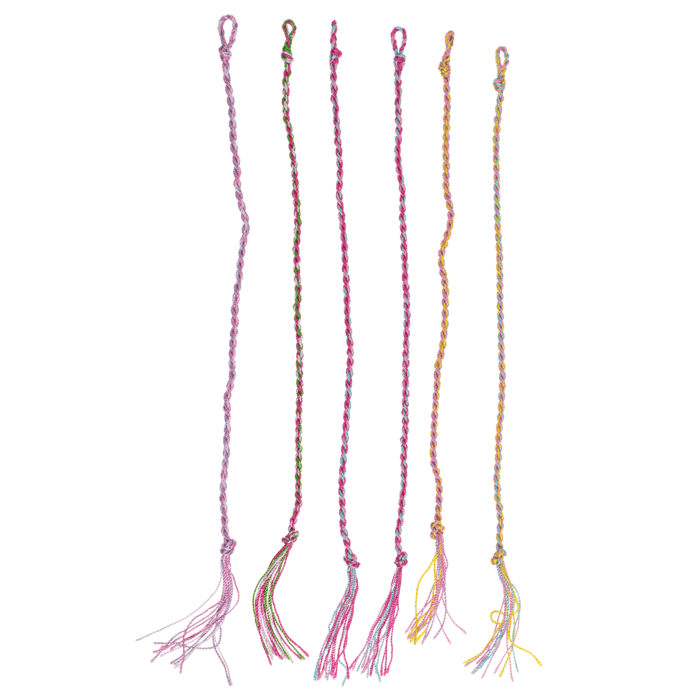 Textil-Armband, Pastel colours,