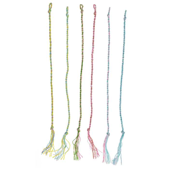 Textil-Armband, Pastel colours,