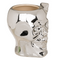 Becher, Totenkopf mit Kristallsteinen,