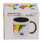 Becher, Colorful World, Steingut,