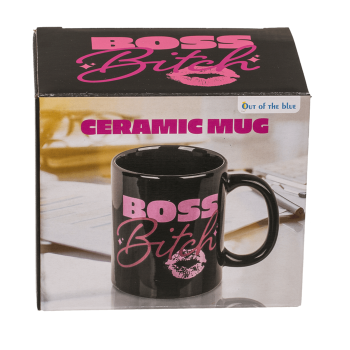 Becher, Boss Bitch, Steingut,