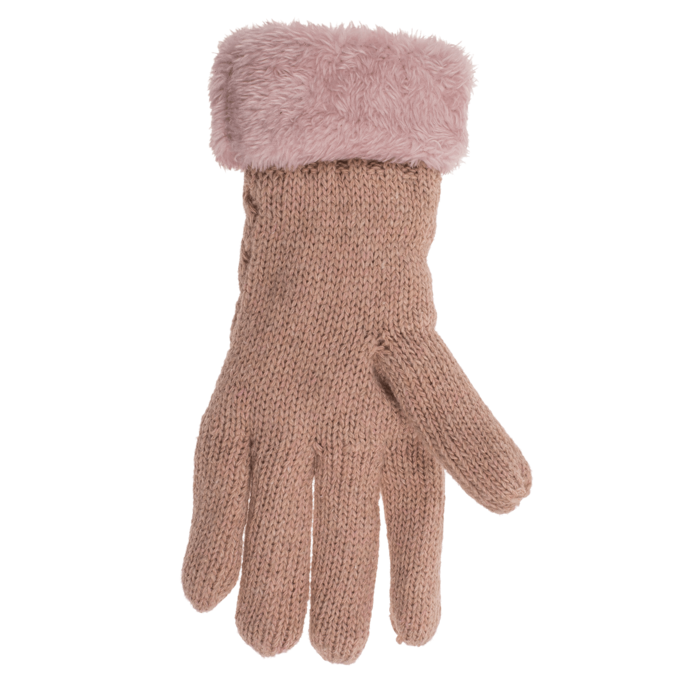 Kuschel-Handschuhe, Elegant,  Zopfmuster,