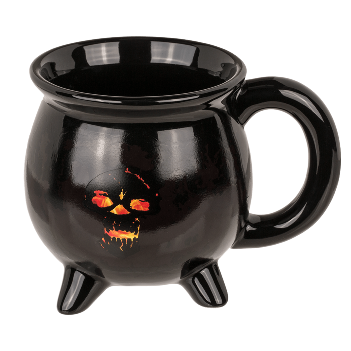 Becher, Feuerteufel, Steingut, Thermoeffekt,