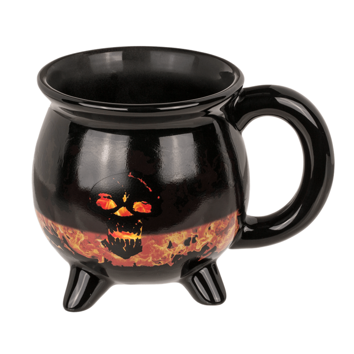 Becher, Feuerteufel, Steingut, Thermoeffekt,