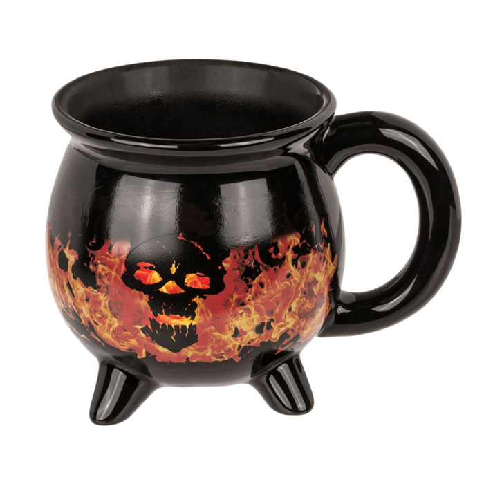 Becher, Feuerteufel, Steingut, Thermoeffekt,