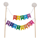 Cake Topper, Happy Birthday, 2-fach sortiert,