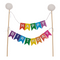 Cake Topper, Happy Birthday, 2-fach sortiert,