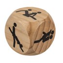 Holz-Würfel, Kamasutra, ca. 6 x 6 cm,