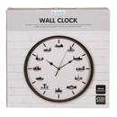 Wanduhr, Skylines, 30 x 30 x 3,8 cm,