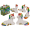 Einhorn, in Regenbogen-Papiertüte,