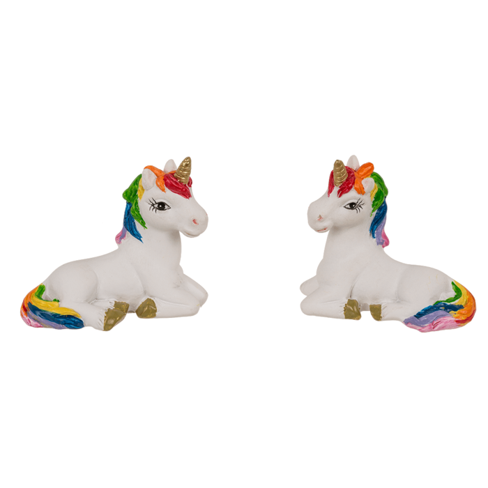 Einhorn, in Regenbogen-Papiertüte,