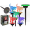 3D Solar Gartenstecker mit Farbwechsel-LED,