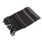 Weiß/schwarzes Fouta-Hamamtuch