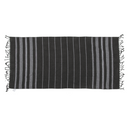 Weiß/schwarzes Fouta-Hamamtuch