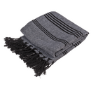 Weiß/schwarzes Fouta-Hamamtuch