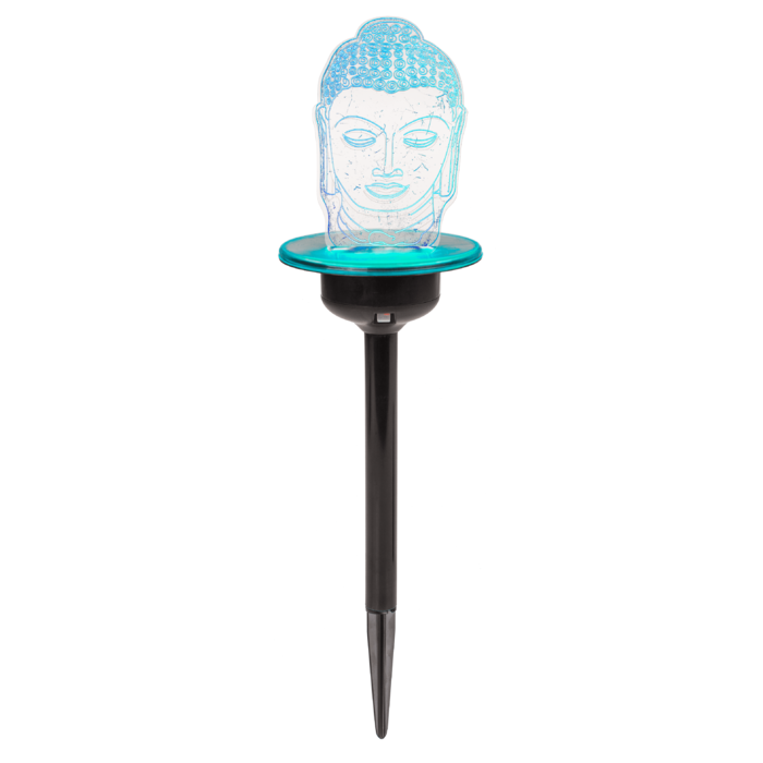 3D Solar Gartenstecker mit Farbwechsel-LED,