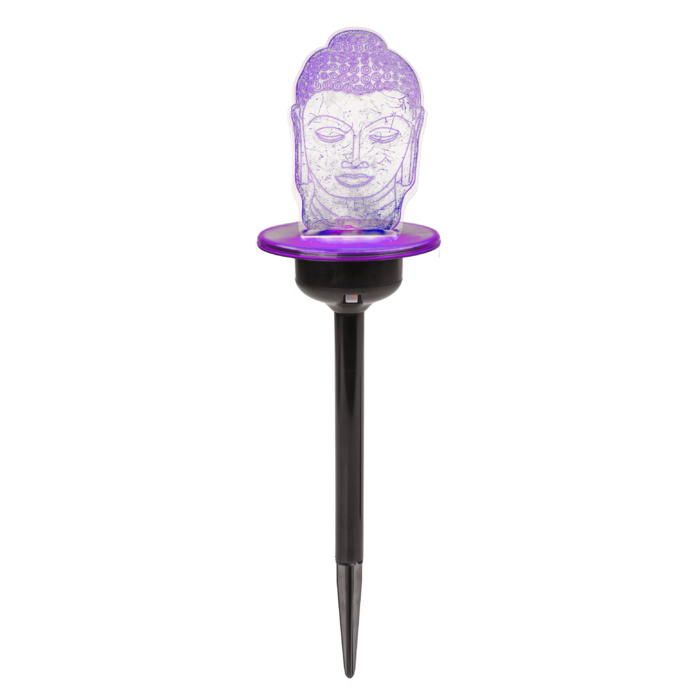 3D Solar Gartenstecker mit Farbwechsel-LED,