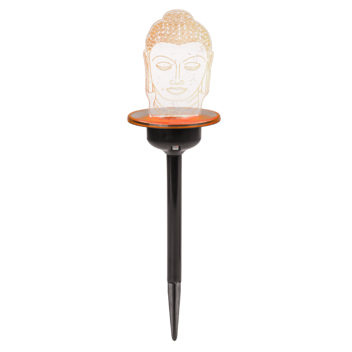 3D Solar Gartenstecker mit Farbwechsel-LED,
