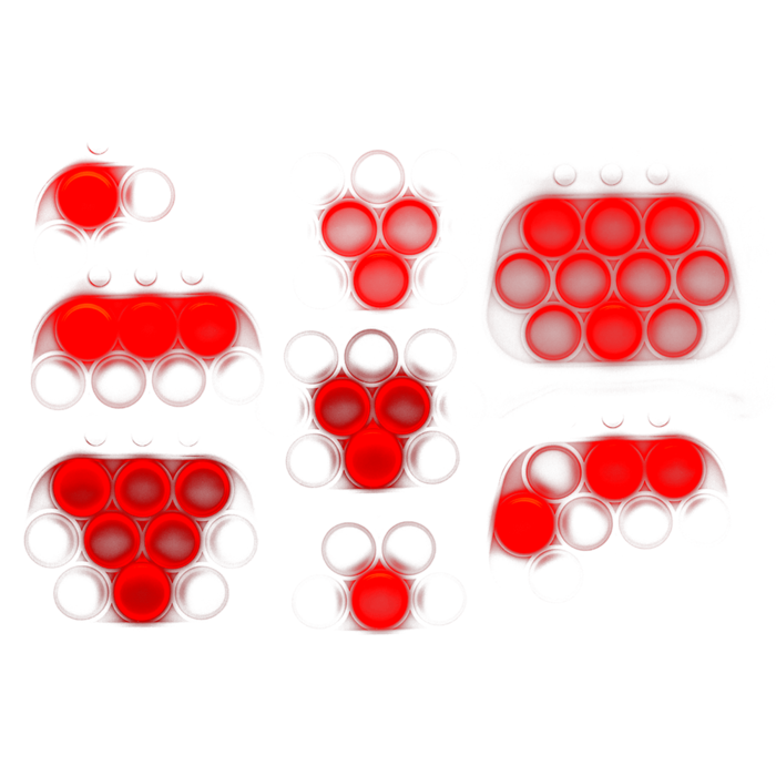 Quick Push Game Konsole mit Sound und LED Licht,