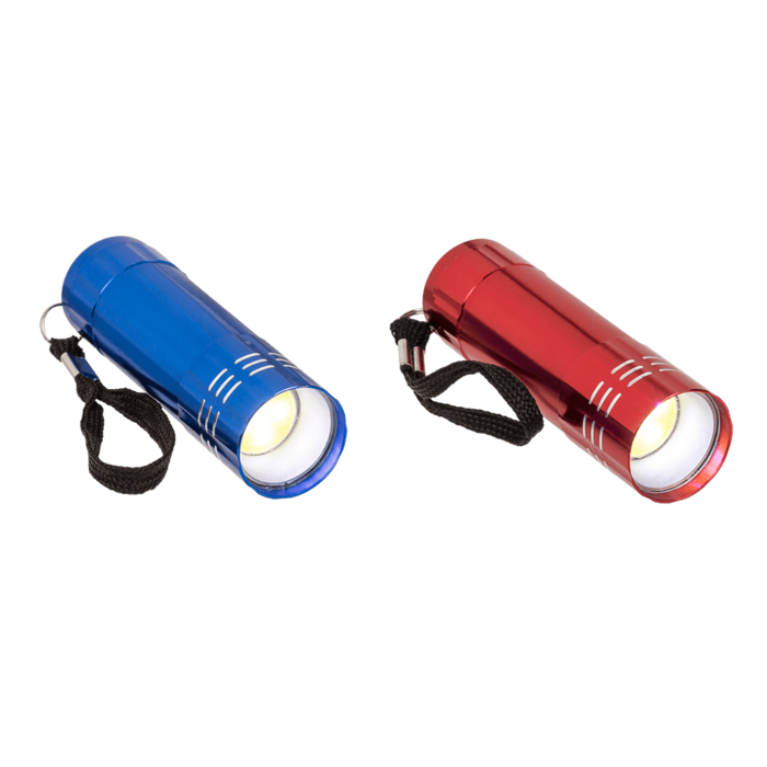 Alu-Taschenlampe mit COB-LED, ca. 8,5 cm,