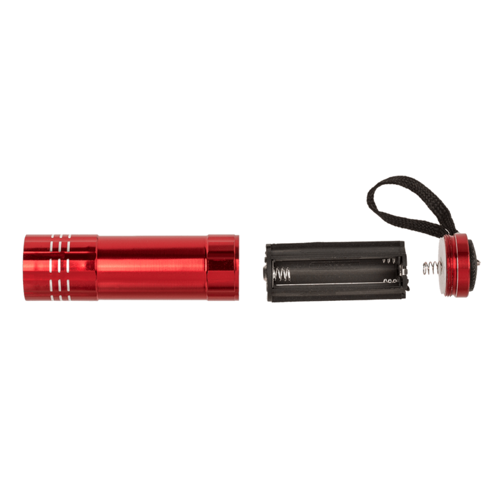 Alu-Taschenlampe mit COB-LED, ca. 8,5 cm,