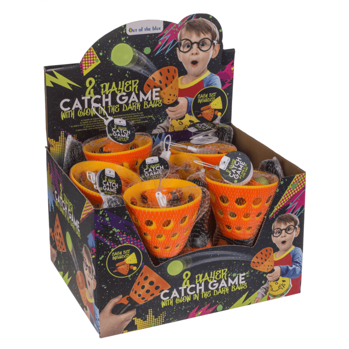 2 in 1 Fangspiel, mit Glow in the Dark Bällen,