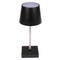 Schwarze Tisch-Lampe mit LED,