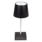 Schwarze Tisch-Lampe mit LED,