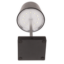 Schwarze Tisch-Lampe mit LED,